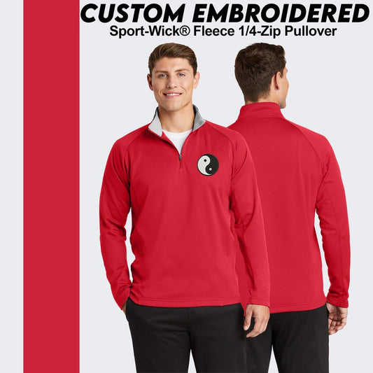 Sport-Tek® Sport-Wick® Custom Embroidered Fleece 1/4-Zip Pullover (F243)