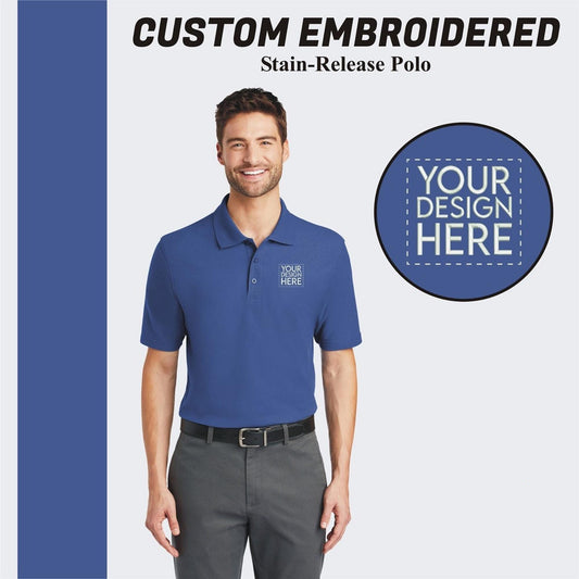 Port Authority® Stain-Release Custom Embroidered Polo - K510