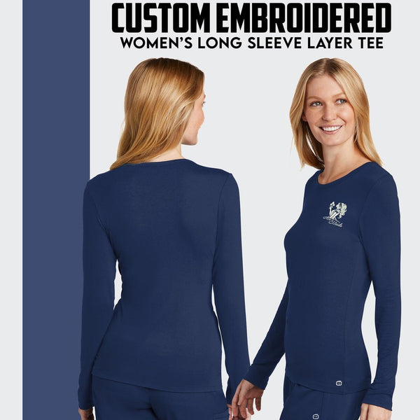 Wink® Women’s Custom Embroidered Long Sleeve Layer Tee - WW4029