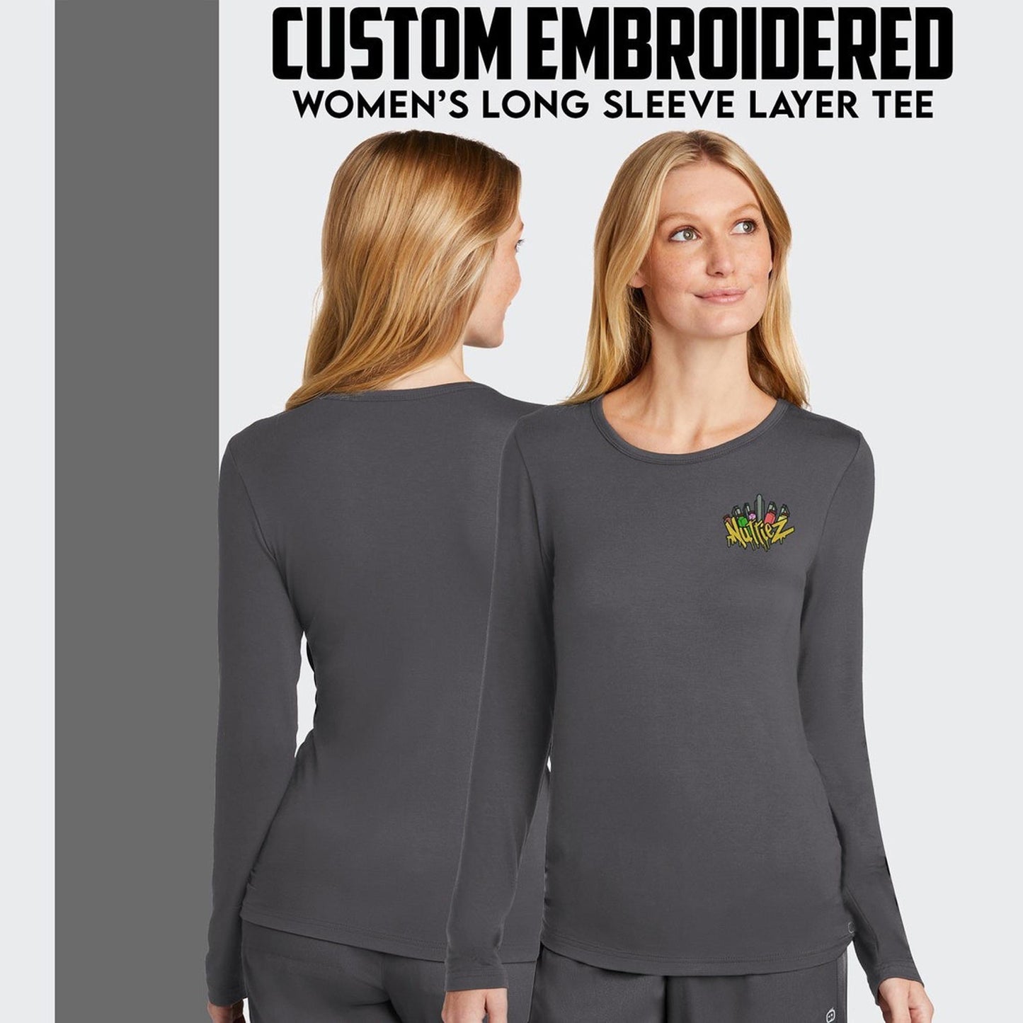 Wink® Women’s Custom Embroidered Long Sleeve Layer Tee - WW4029