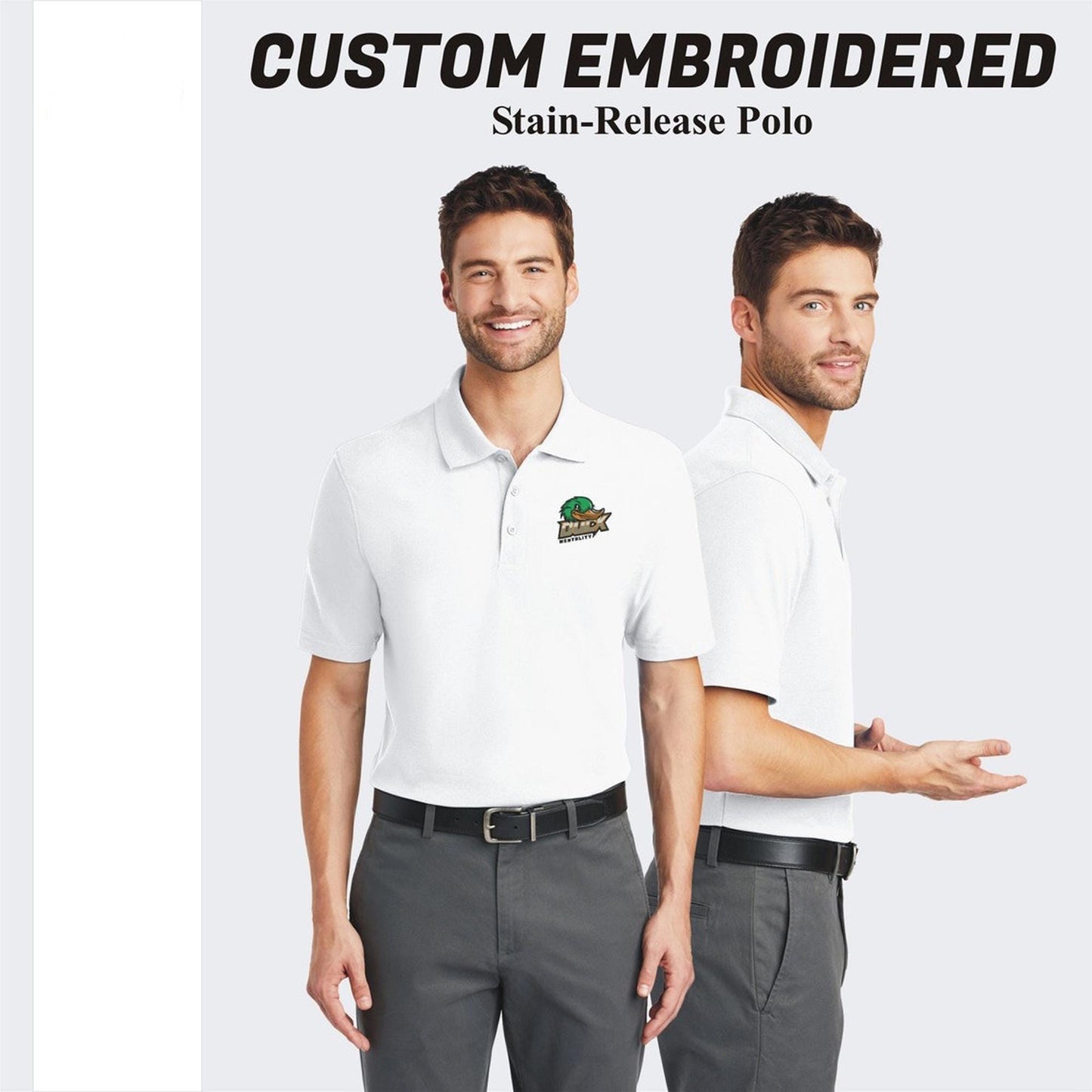 Port Authority® Stain-Release Custom Embroidered Polo - K510