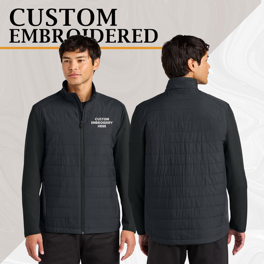 Sport-Tek® Custom Embroidered Teknical Hybrid Jacket - ST940