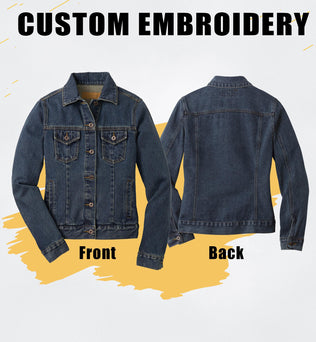 Port Authority® Custom Embroidered Women's Denim Jacket - L7620