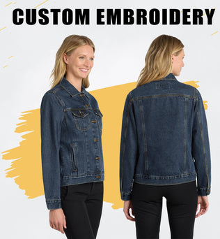 Port Authority® Custom Embroidered Women's Denim Jacket - L7620