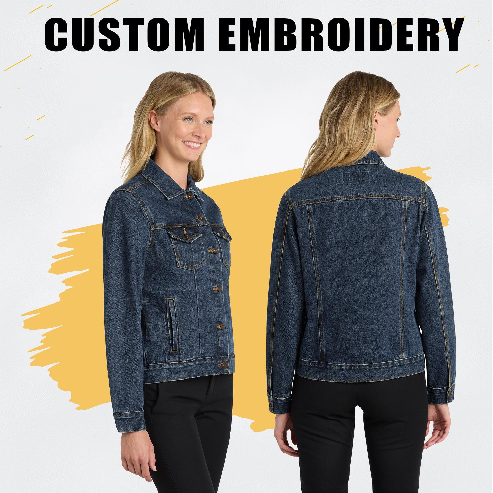 Port Authority® Custom Embroidered Women's Denim Jacket - L7620