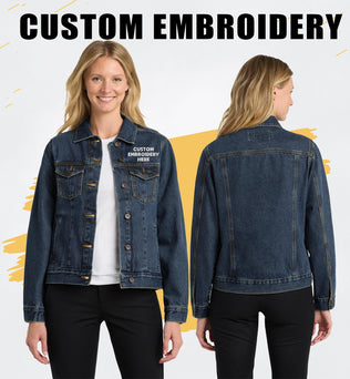 Port Authority® Custom Embroidered Women's Denim Jacket - L7620