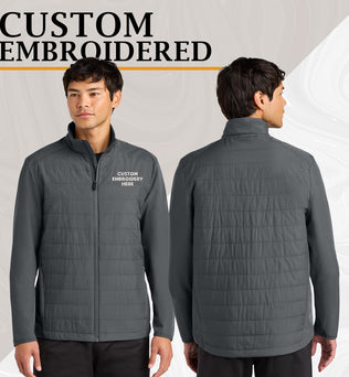 Sport-Tek® Custom Embroidered Teknical Hybrid Jacket - ST940