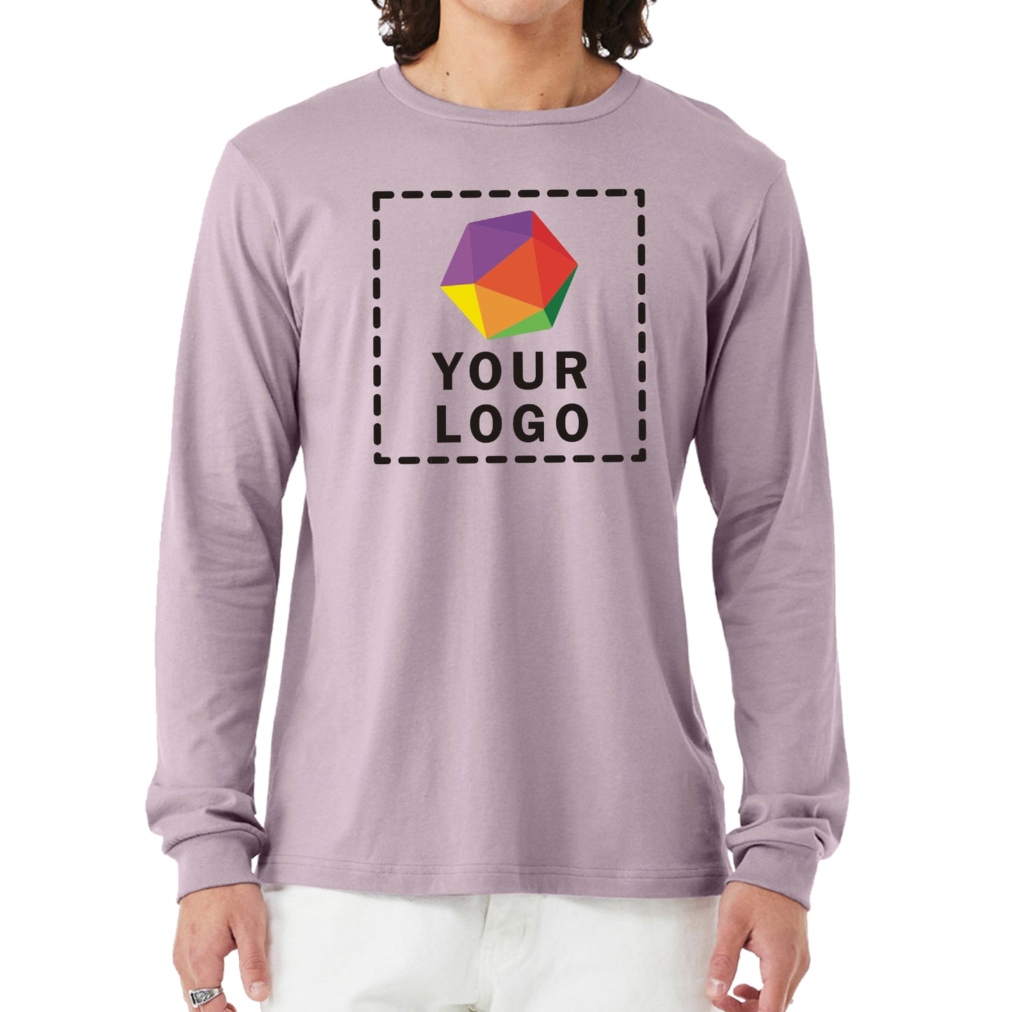 Bella + Canvas Custom Printed Unisex Jersey Long-Sleeve T-Shirt - 3501