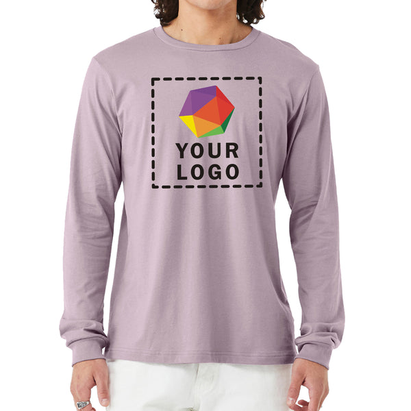 Bella + Canvas Custom Printed Unisex Jersey Long-Sleeve T-Shirt - 3501