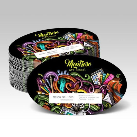 Oval Business Cards - 2" x 3.5" (US Standard)
