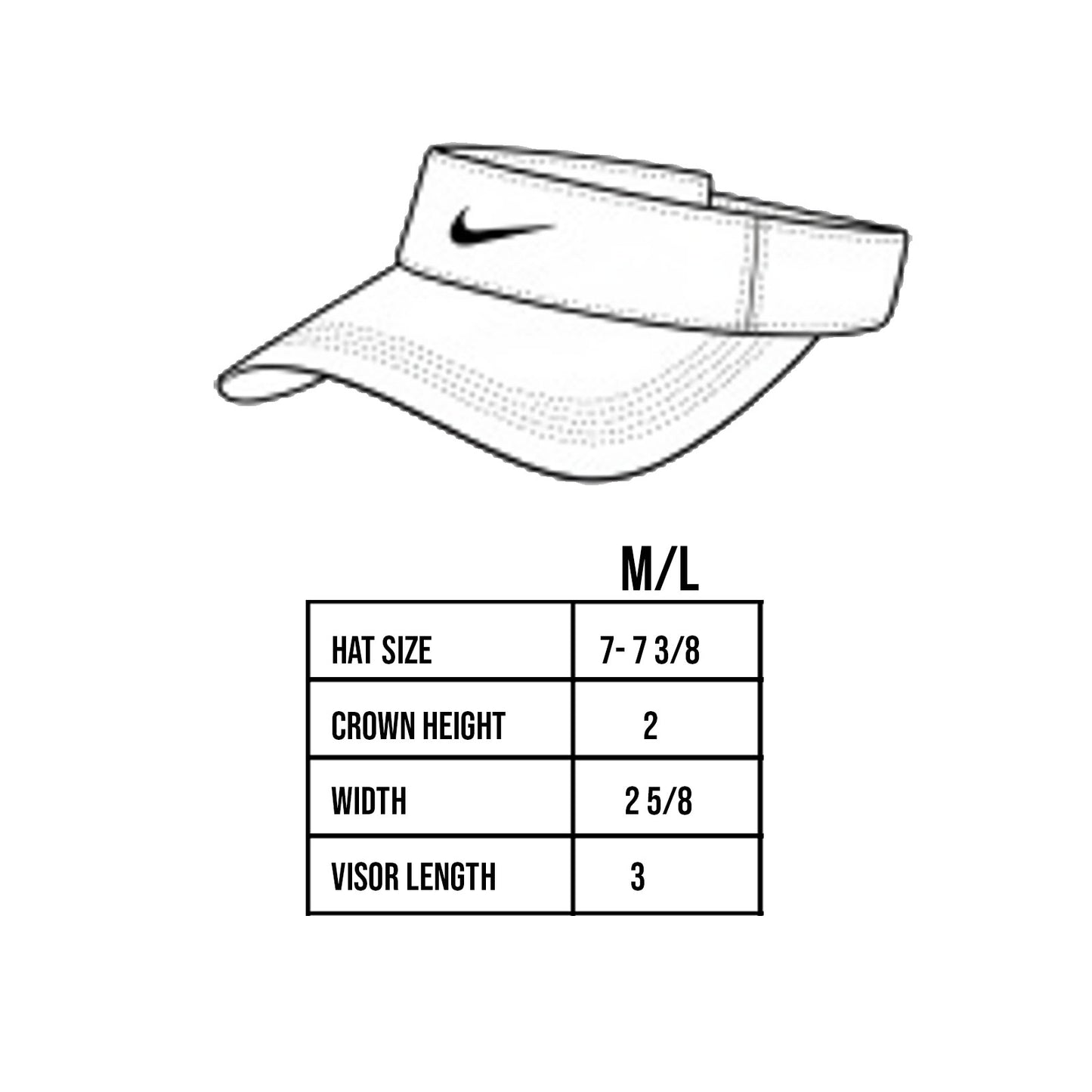 Nike Custom Embroidered Dri-FIT Ace Visor - NKFB6446