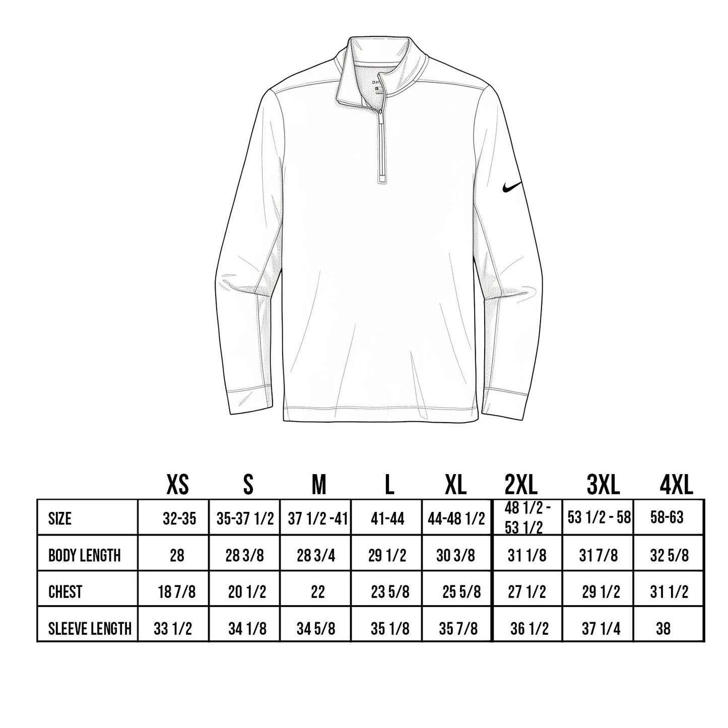 Nike Custom Embroidered Dry 1/2-Zip Cover-Up - NKBV6044