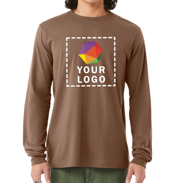 Bella + Canvas Custom Printed Unisex Jersey Long-Sleeve T-Shirt - 3501